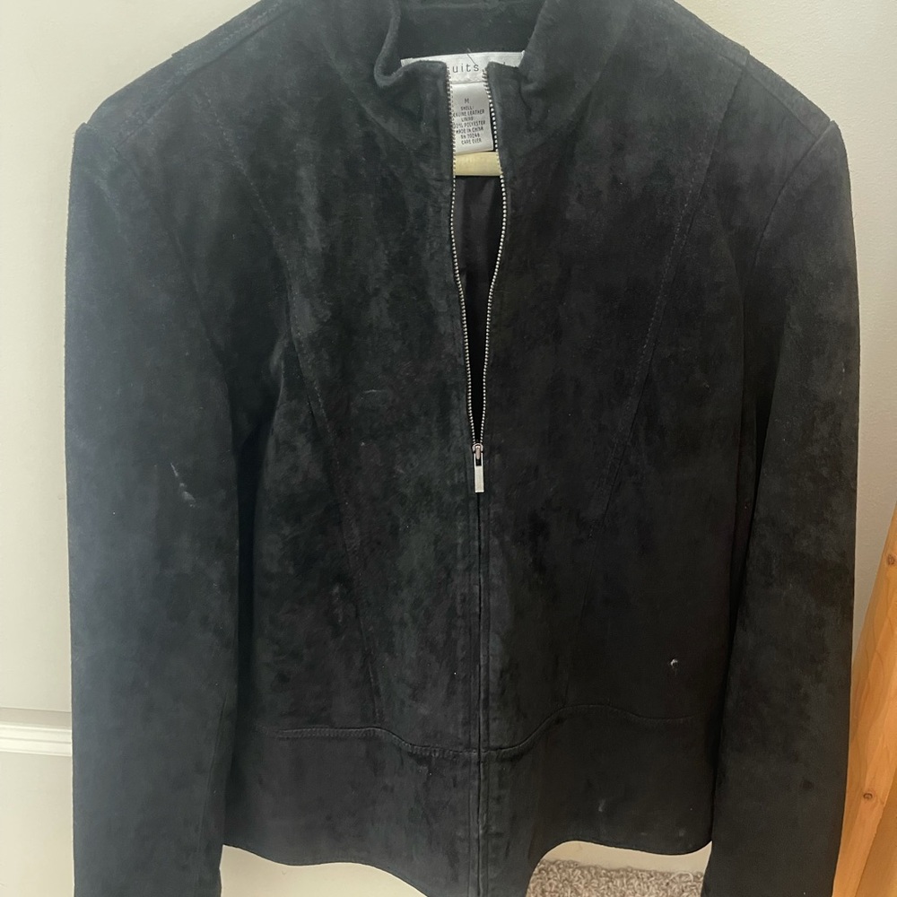 PURSUITS, LTD. Jackets - MEDIUM BROWN AND BLACK ZIPPER OR BUTTON STYLE